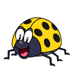 Surprising Yellow Ladybug