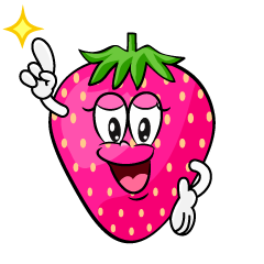 Posing Pink Strawberry