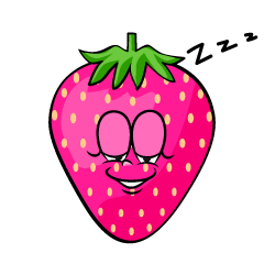 Sleeping Pink Strawberry