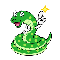 Posing Green Snake