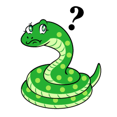 Thinking Green Snake