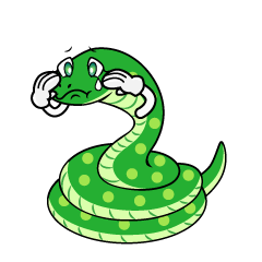 Sad Green Snake