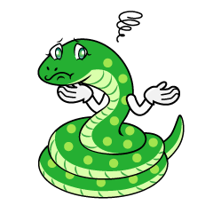Troubled Green Snake