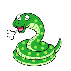 Relaxing Green Snake