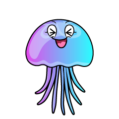 Laughing Pastel Jellyfish