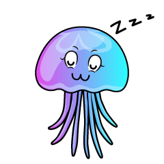 Sleeping Pastel Jellyfish