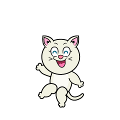 Smiling White Cat