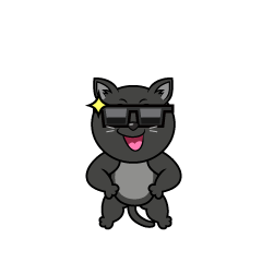 Cool Black Cat