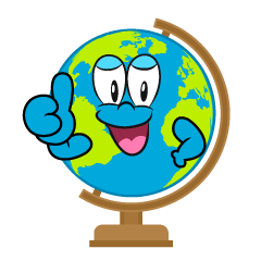 Thumbs up Globe