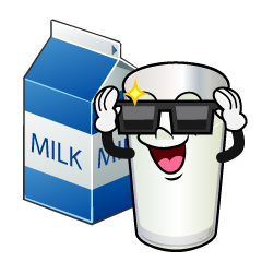 Milk with Sunglasses