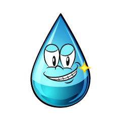 Grinning Water Drop