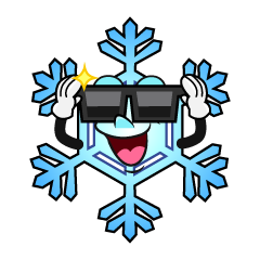 Snowflake with Sunglasses