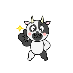 Thumbs Up Cow