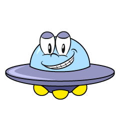 Grinning UFO