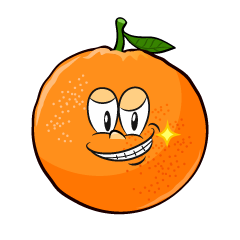 Grinning Orange