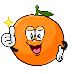 Thumbs up Orange