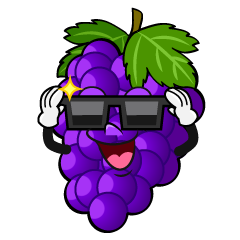 Grape with Sunglasses