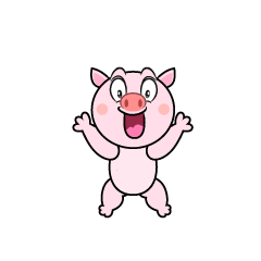 Surprised Pig