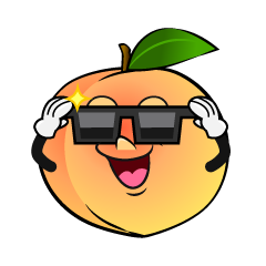 Peach with Sunglasses