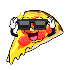 Pizza with Sunglasses