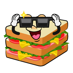 Sandwich with Sunglasses