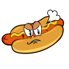 Angry Hot Dog