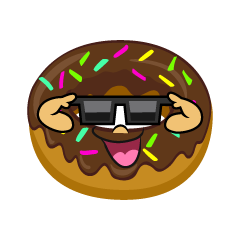 Donut with Sunglasses