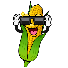 Corn with Sunglasses