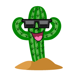 Cactus with Sunglasses