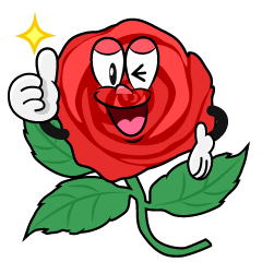 Thumbs up Rose