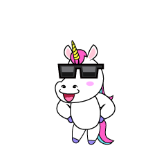 Unicorn with Present