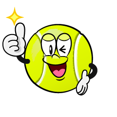 Thumbs up Tennis Ball