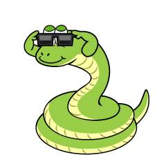 Snake with Sunglasses