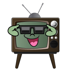 Television with Sunglasses