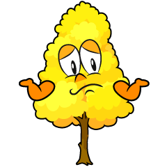 Troubled Yellow Fall Tree