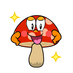 Glitter Red Mushroom