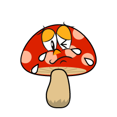 Crying Red Mushroom