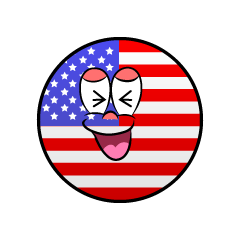 Bandera Estadounidense Riendo