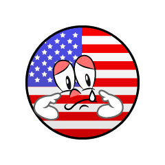 Bandera Estadounidense Triste