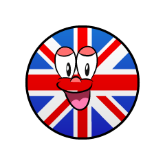 Bandera Británica Sonriente