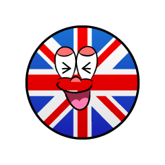 Bandera Británica Riendo