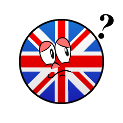 Bandera Británica Pensando