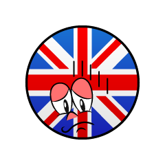 Bandera Británica Deprimido