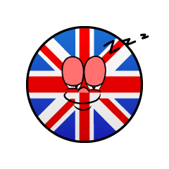 Bandera Británica Dormido