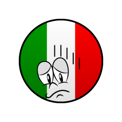 Bandera Italiana Deprimido