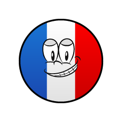 Bandera Francesa Sonriendo