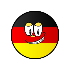 Bandera Alemana Sonriendo
