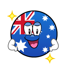 Bandera Australiana Confiado