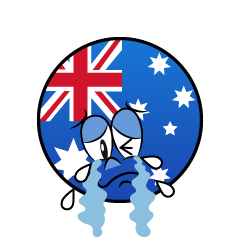 Bandera Australiana Llorando