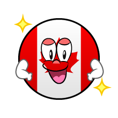 Bandera Canadiense Confiado
